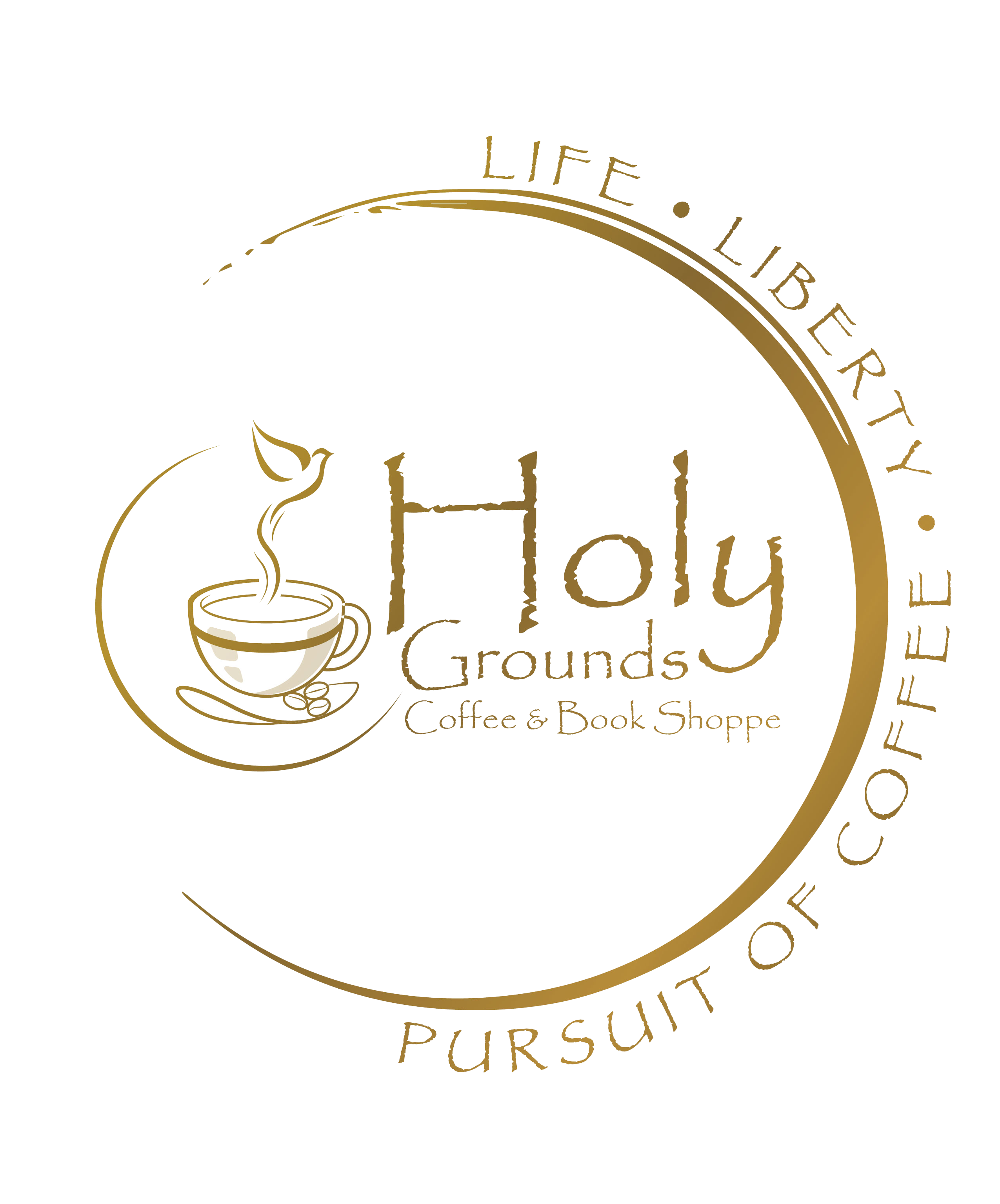 Holy Grounds Coffee and Book Shoppe logo